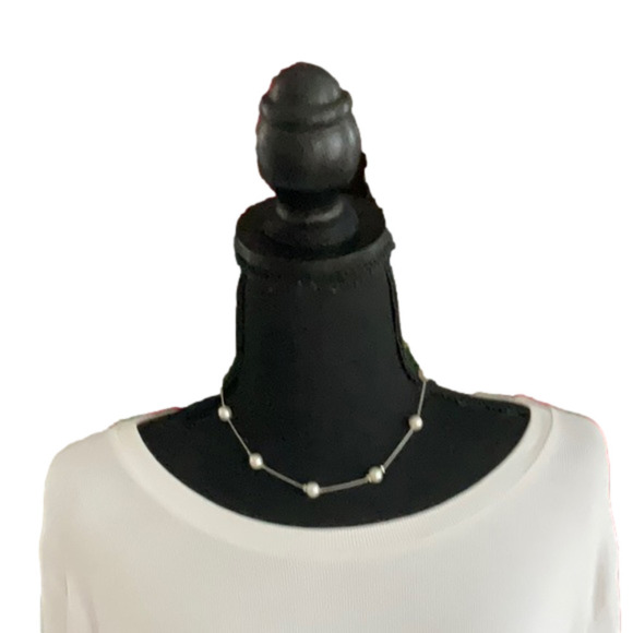 PEARL AND CHAIN NECKLACE - Picture 1 of 4
